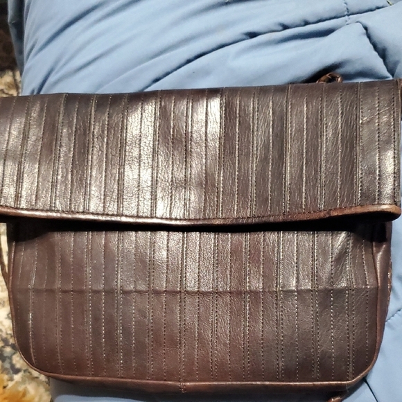 Roberto Cavalli Brown Crossbody Bag with Vintage Leather - Picture 6 of 14